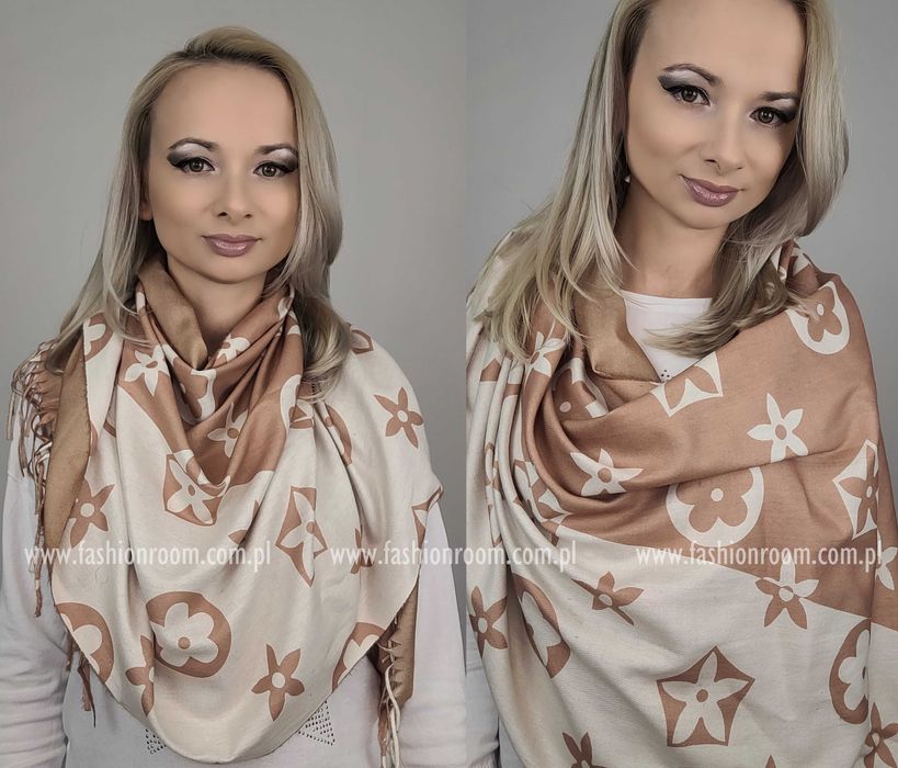 4 Warianty KOLORY Elegancki szalik damski z wiskozy