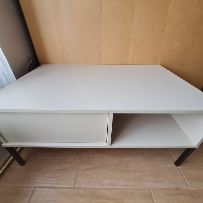DAST Stolik kawowy z szufladami agata meble beżowy