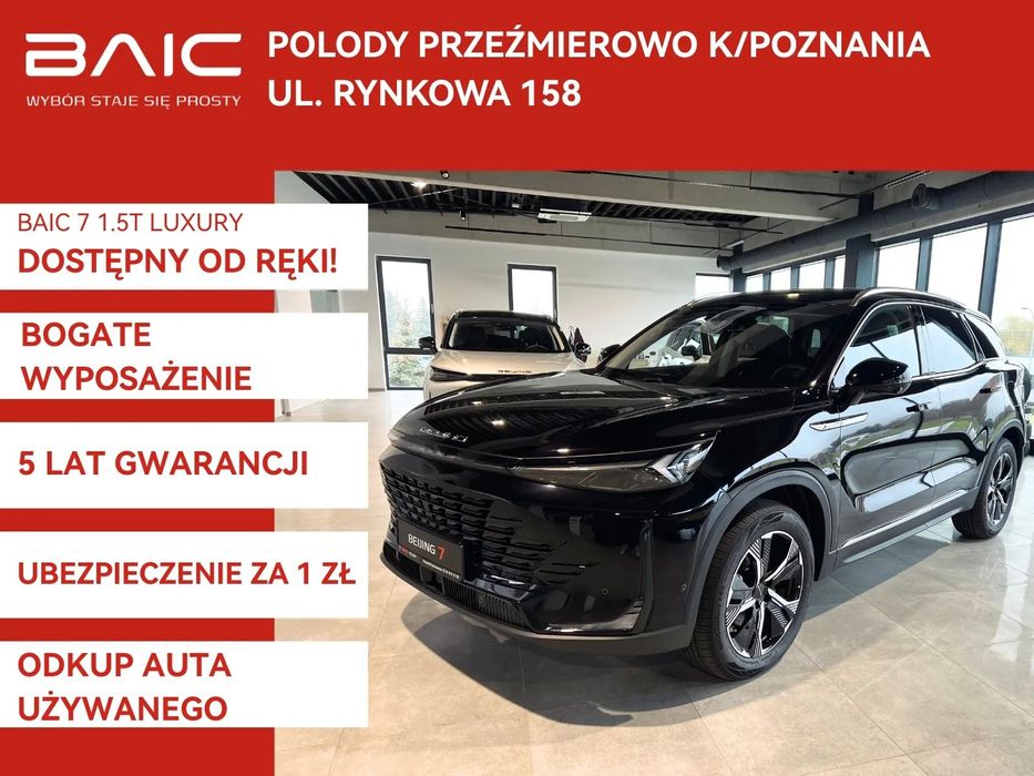 BAIC 7 1.5 177KM | Comfort | kamera 360 | kredyt 3*33% RRSO 0% | Masaż
