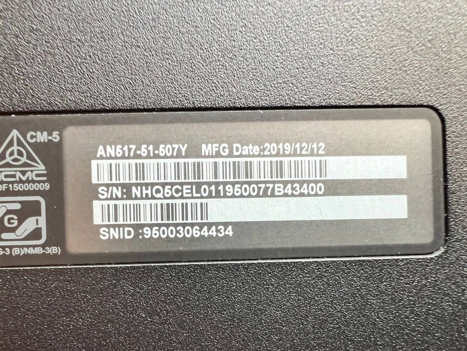 Acer Nitro 5 17.3" AN517-51-507Y Не робочий