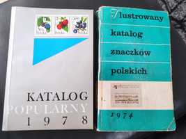 Katalogi znaczków polskich 1974 i 78. Cena za oba