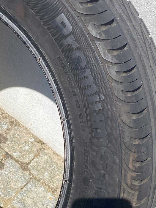 Pneu seminovo (sobresselente) 205/55/R16 GoodYear, Avon, Continental