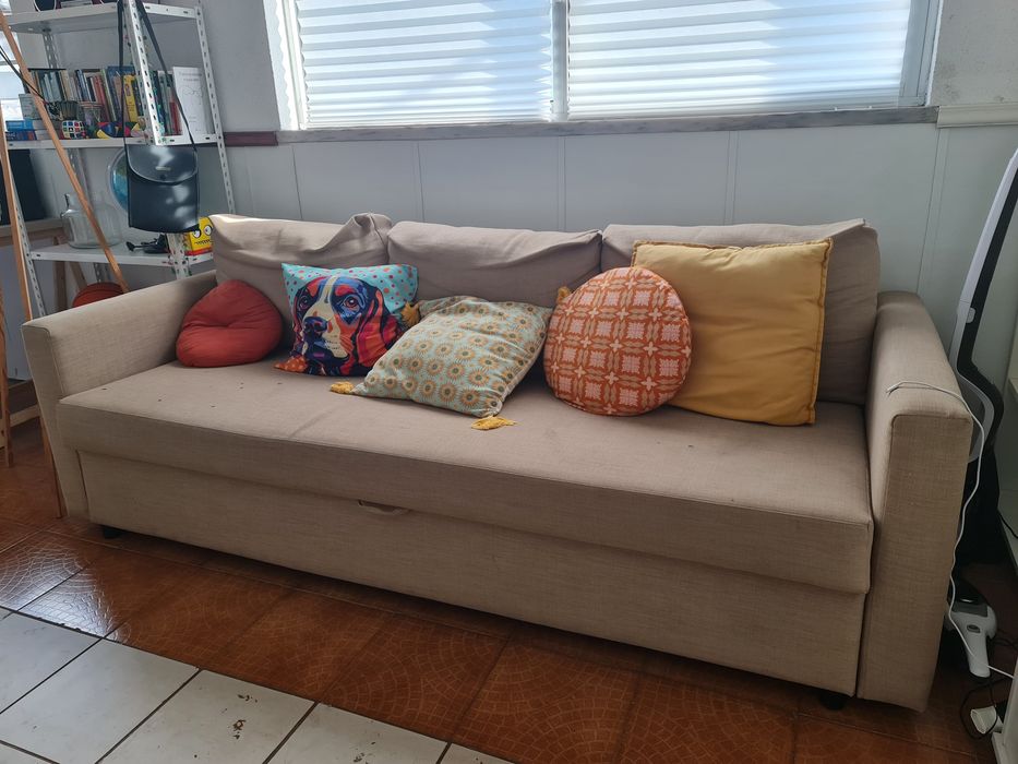 Sofá-cama 3 lugares IKEA