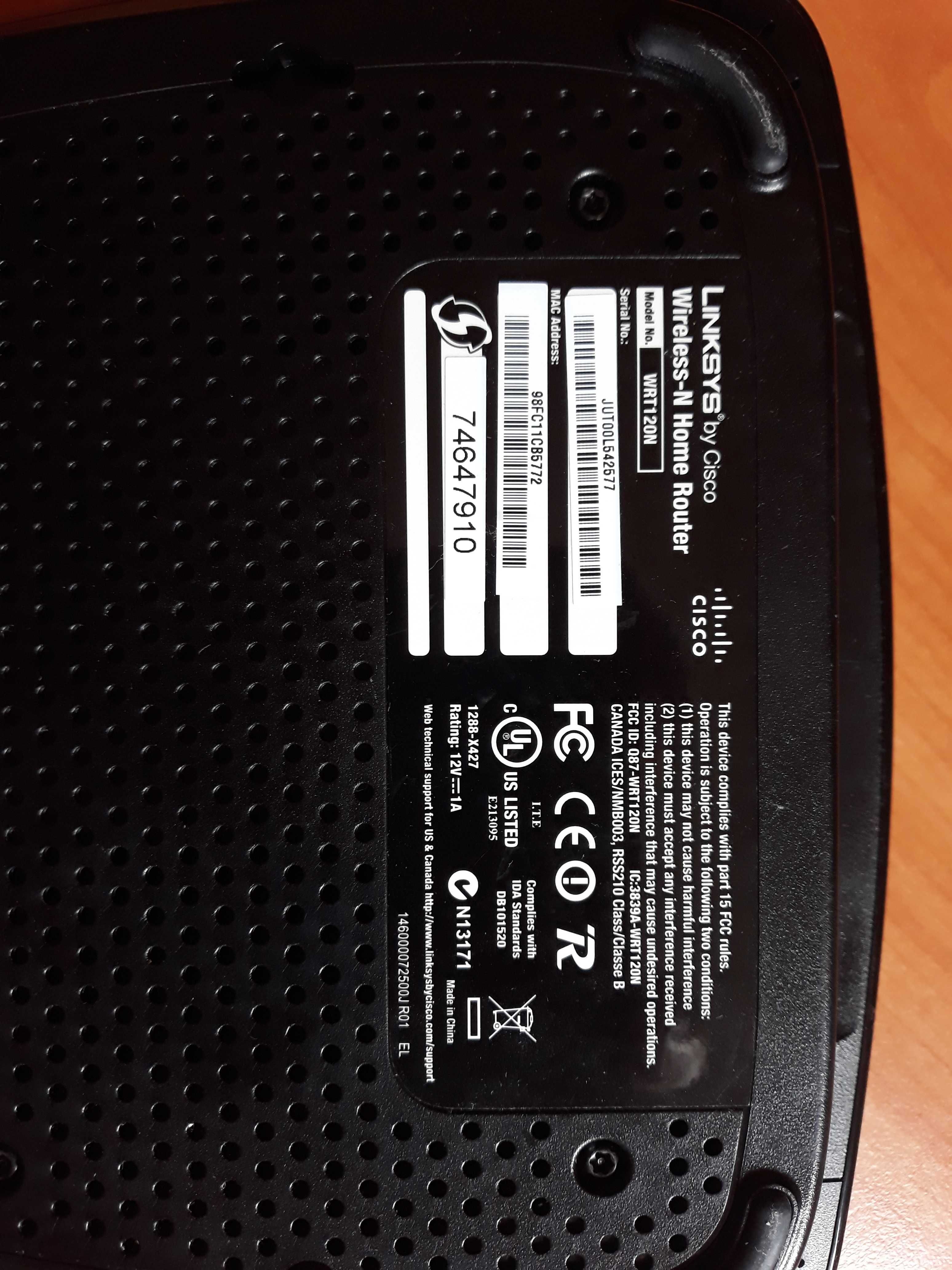 Router Linksys Wireless-N Home Router WER120N + Switch Genius Gratis