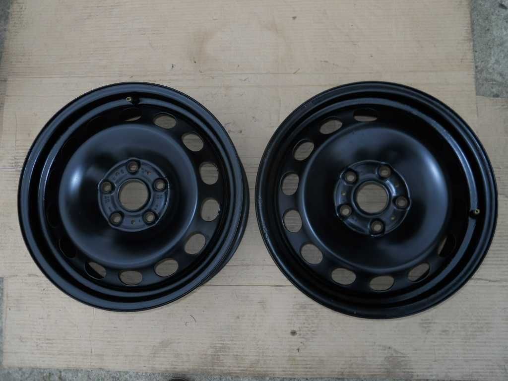 2 Oryginalne felgi stalowe 16 VW, SEAT, SKODA, AUDI 5x112, ET48, 6J