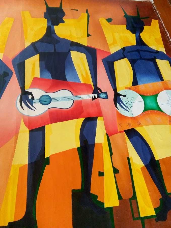 Pintura Cubana, tela grande dimensão