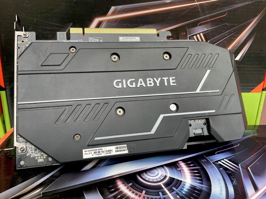 Відеокарта Gigabyte RTX 2060 6Gb OC ГАРАНТІЯ!