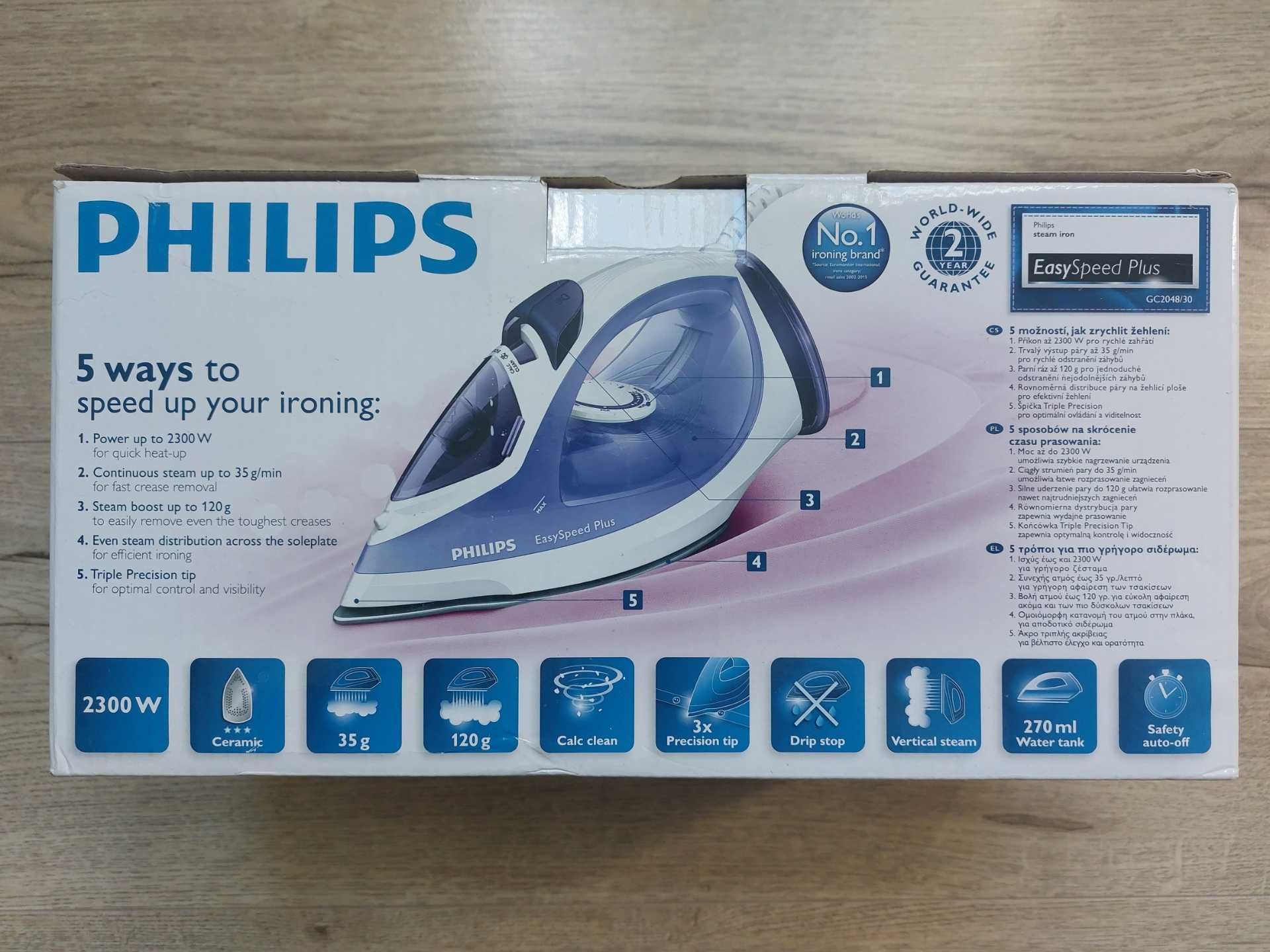 Pudełko po żelazku Philips EasySpeed Plus