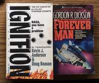 2x książki SF Ignition i Forever Man po ang.