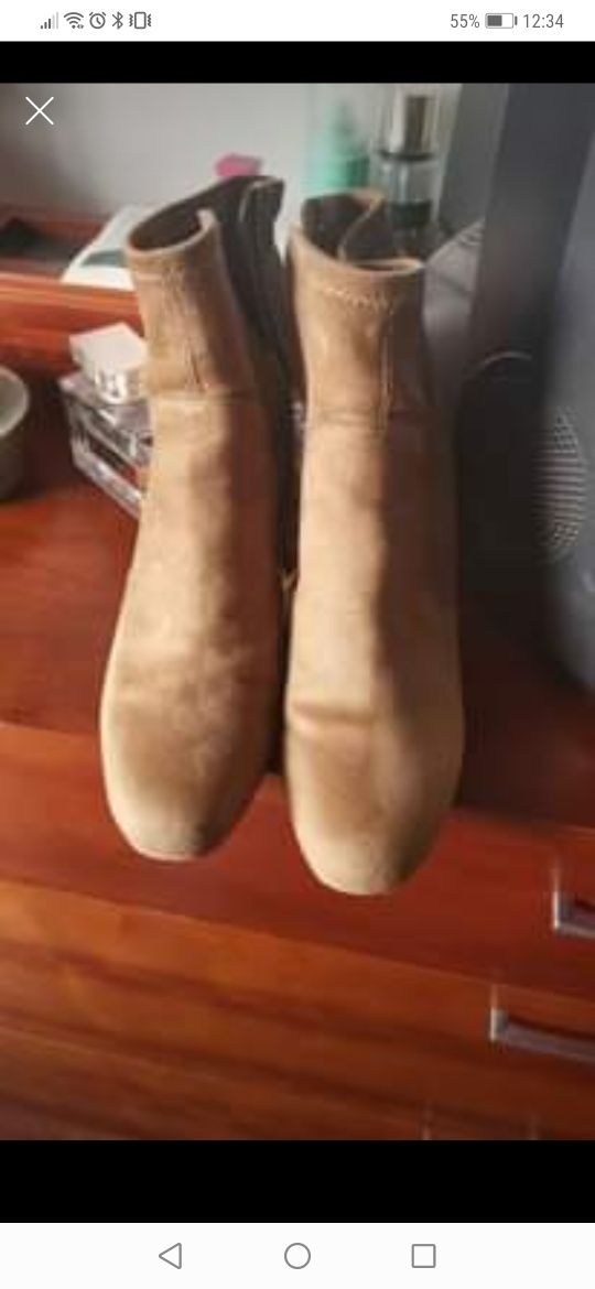 Botins camurça Zara