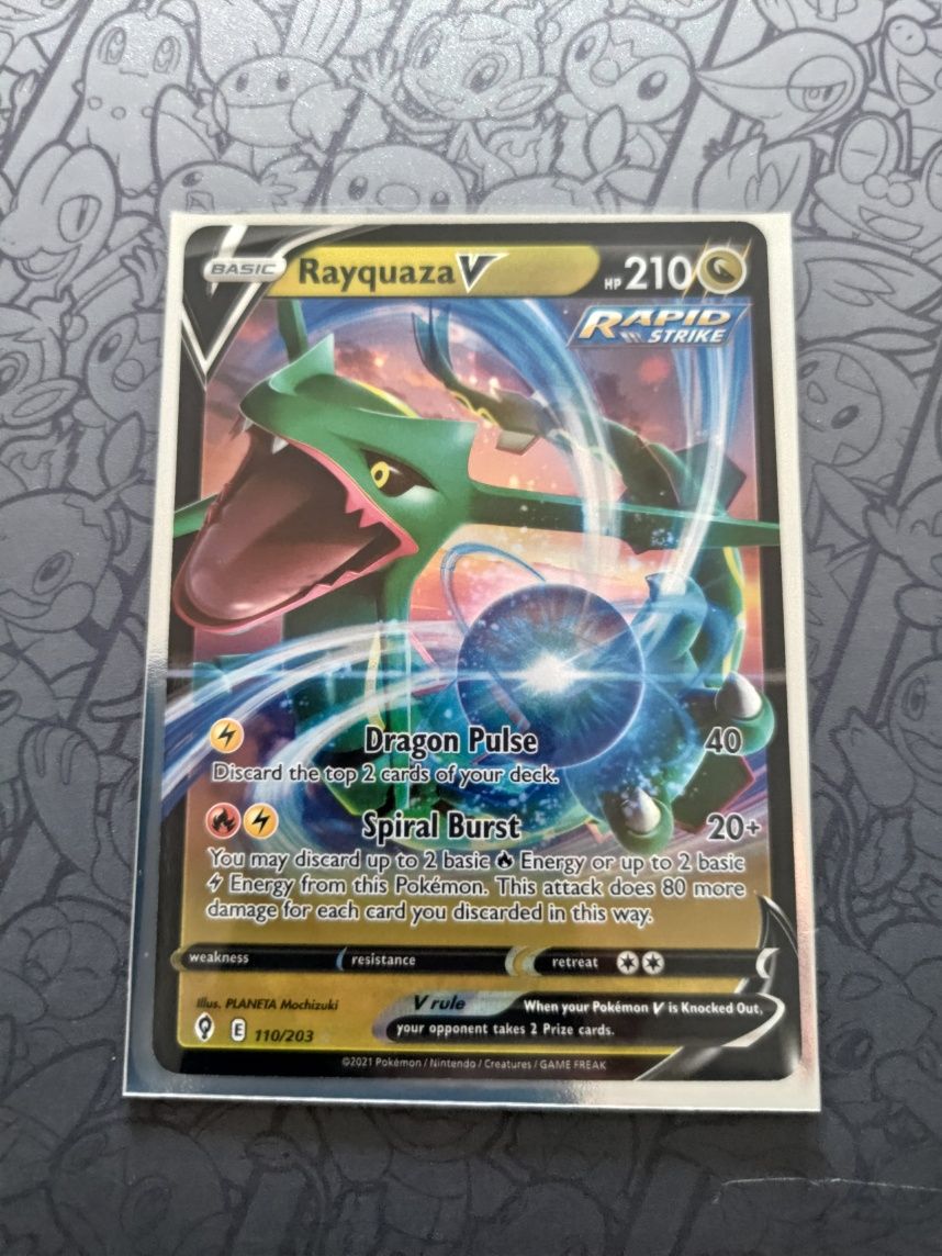 Pokemon karty tcg rayquaza v