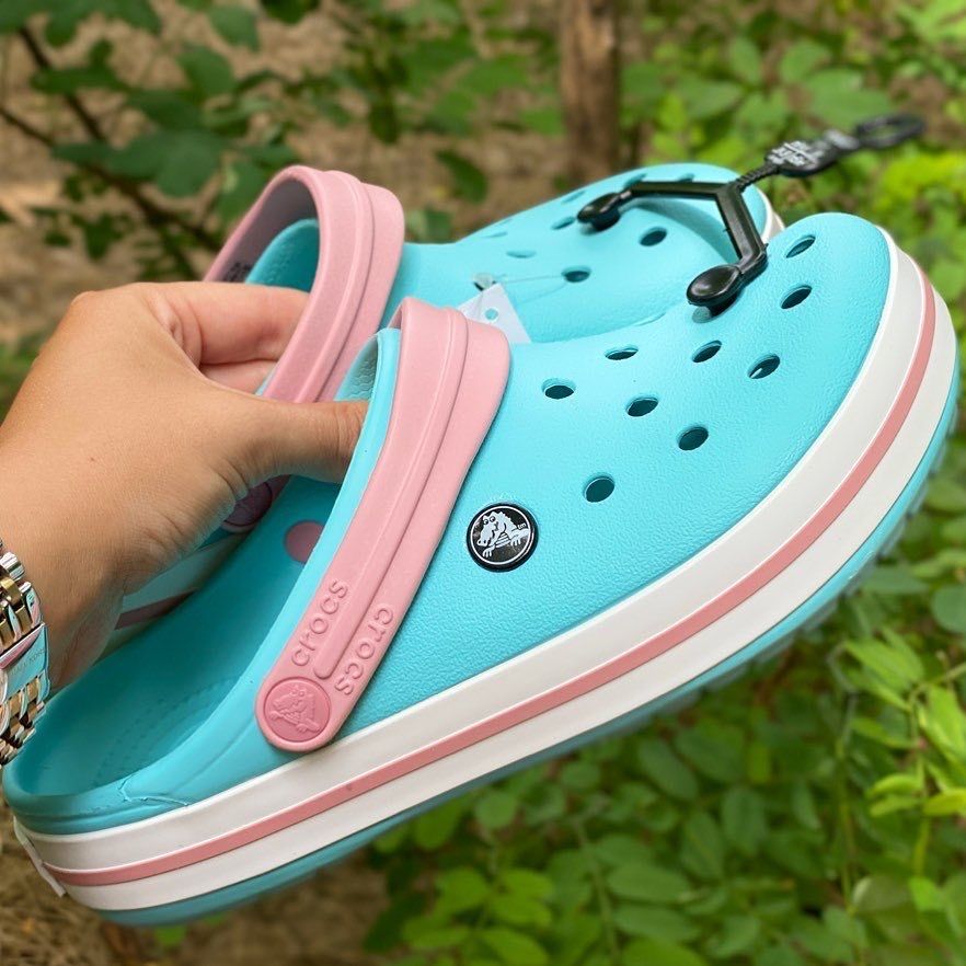Crocs crocband крокси жіночі білі жовті персикові блакитні рожеві