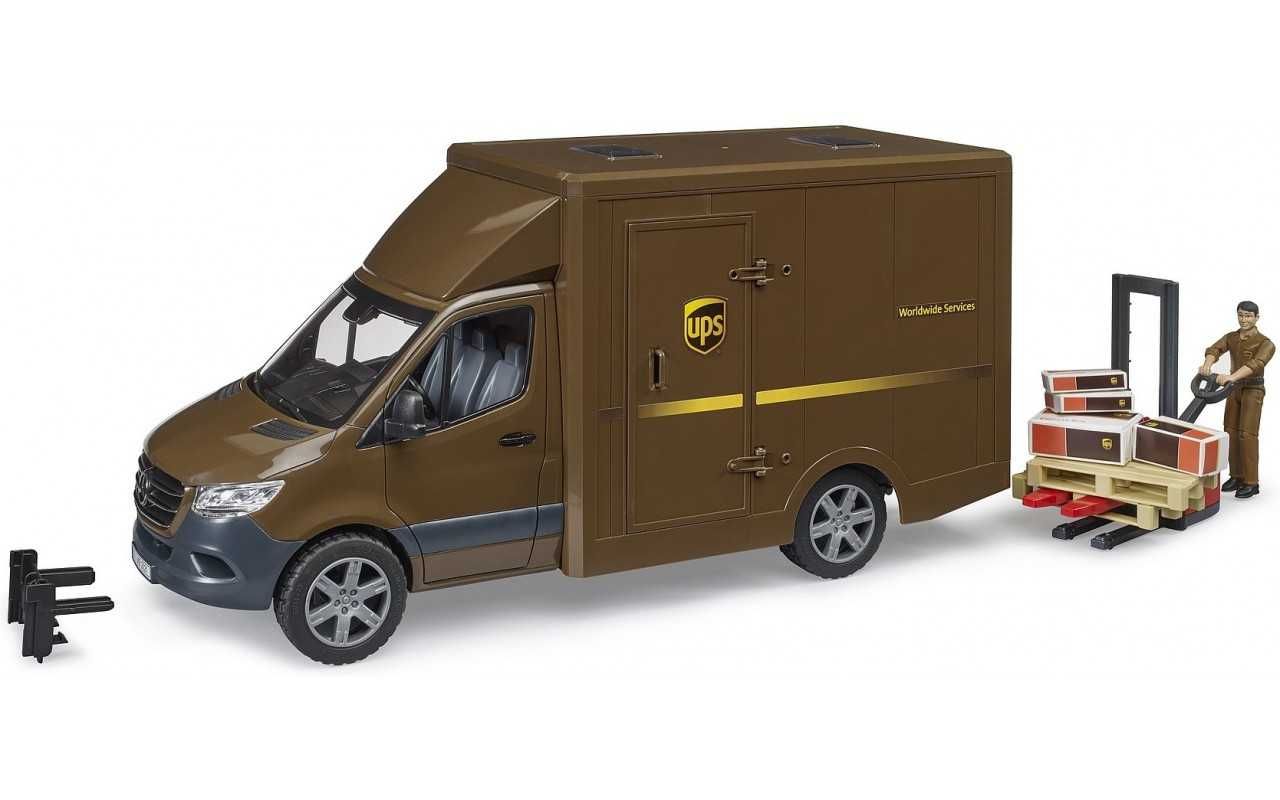 Фургон MB Sprinter 
кур'єр UPS з фігуркою
та аксесуарами Bruder 02678