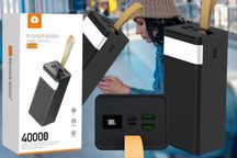 Портативна батарея-повербанк Power Bank WUW-Y114 40000 mAh