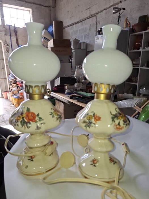 Candeeiros porcelana pintados