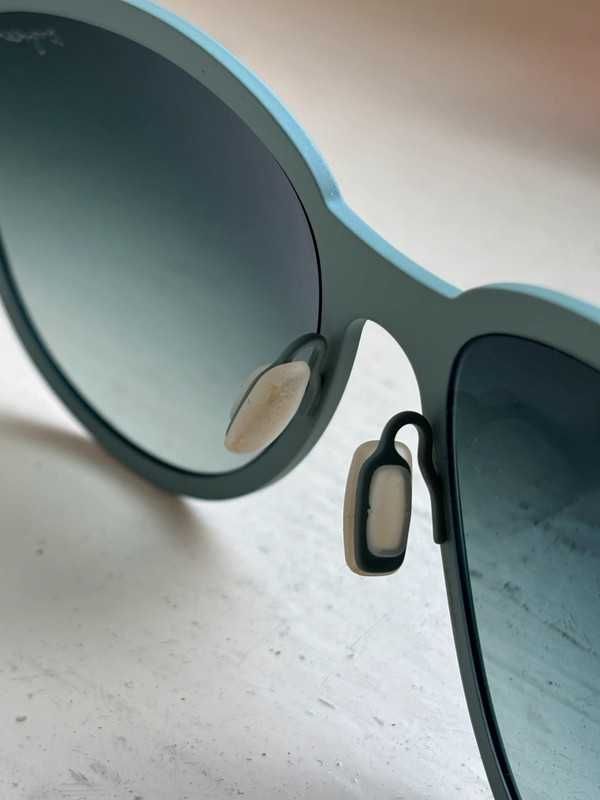 Tytanowe okulary  handmade Orgreen typu "kocie Oczy". Made in Japan