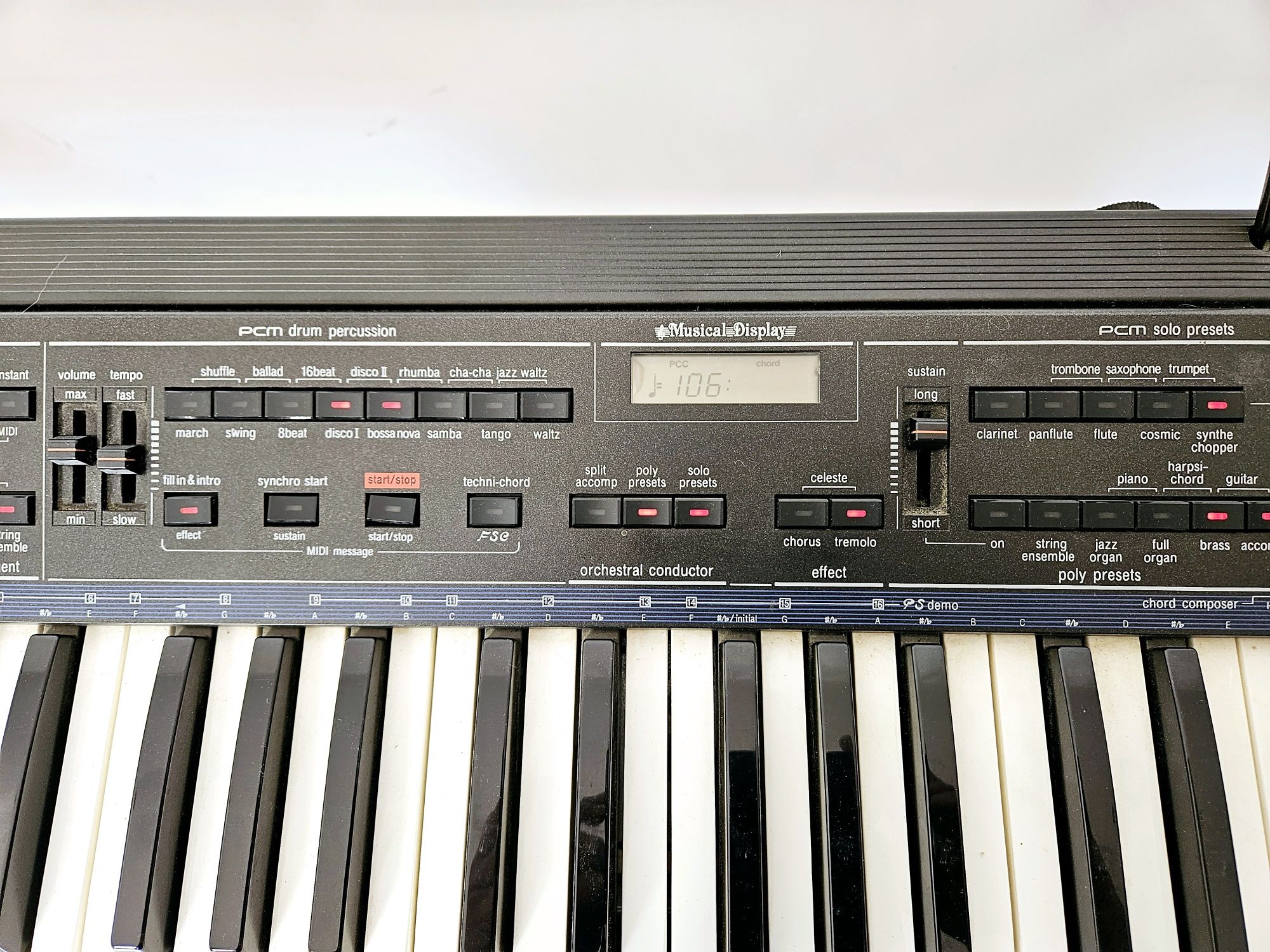Keyboard Technics K450 + Case, Vintage 1986
