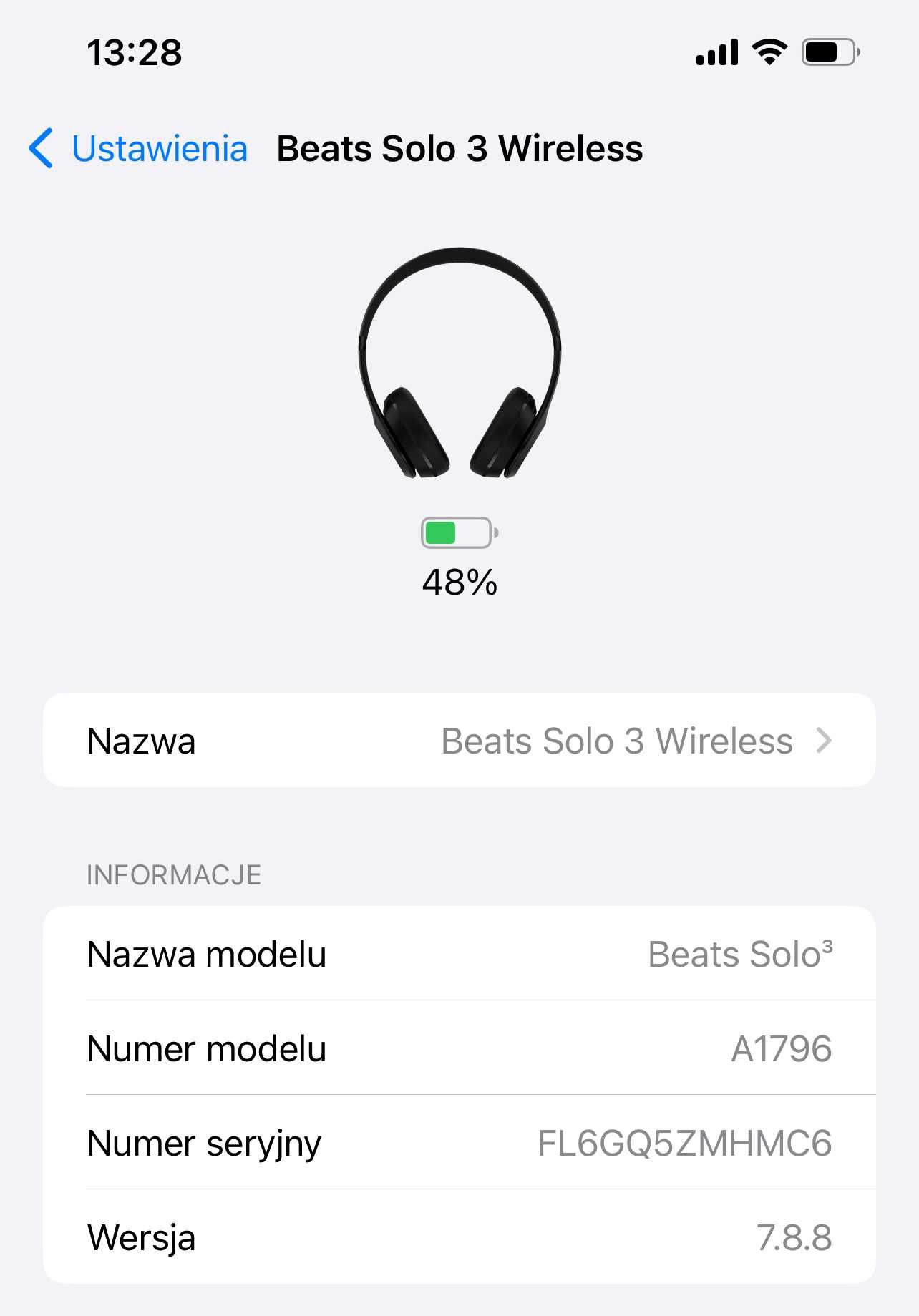 Słuchawki Bezprzewodowe Beats SOLO 3 Wireless Czarny Mat