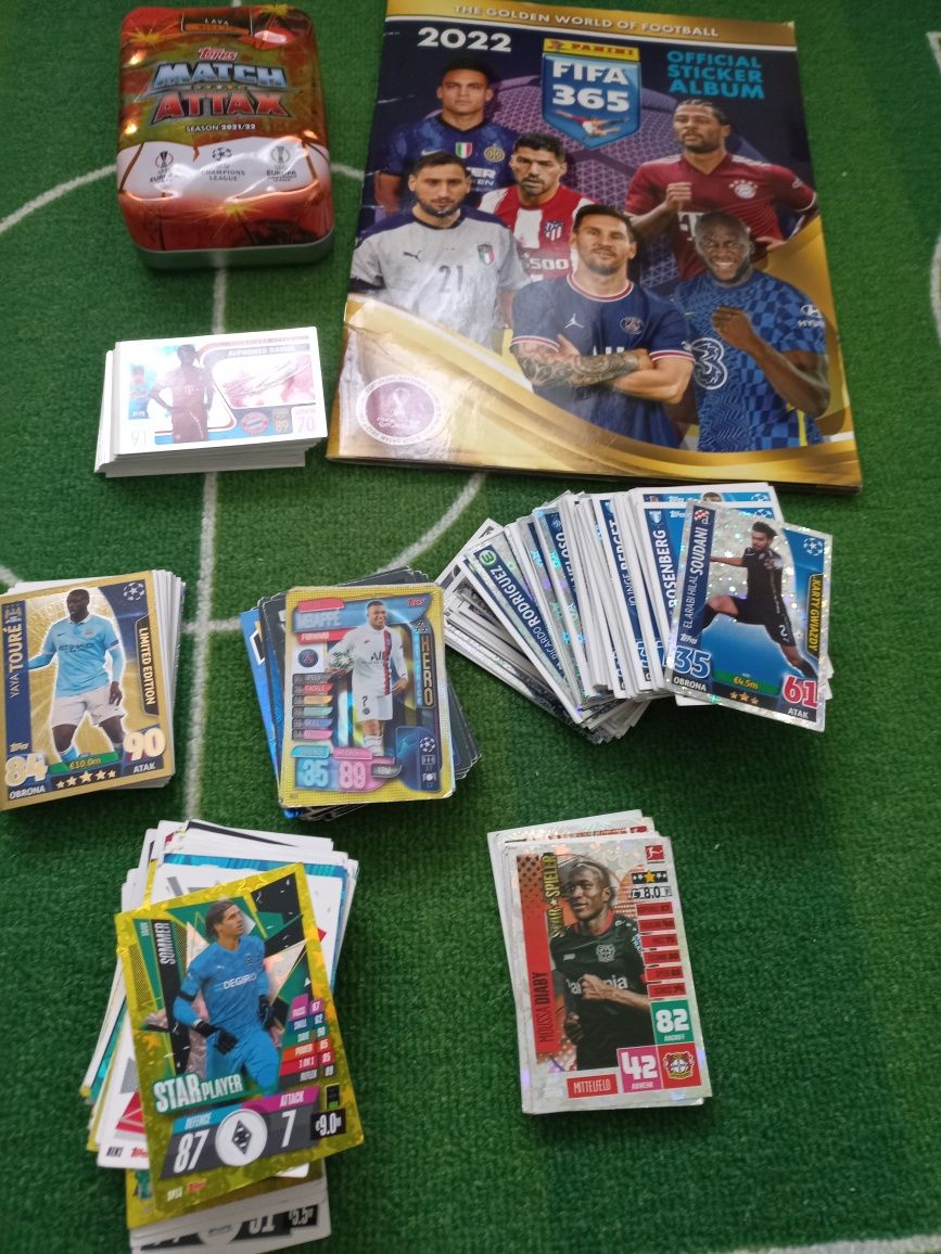 Karty match attax  tropps champions league album fifa naklejki