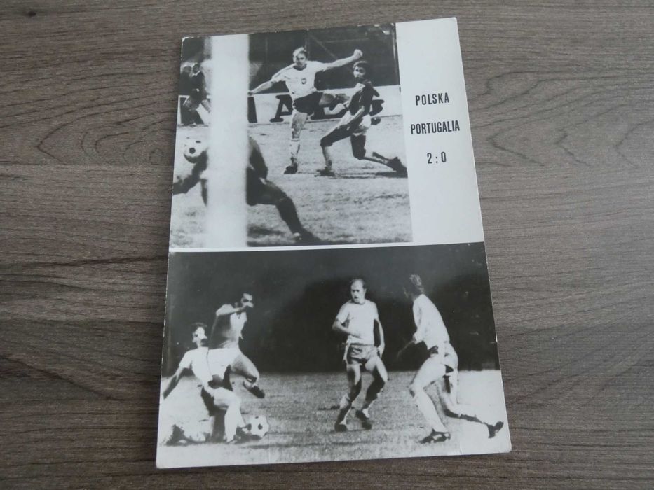 Pocztówka Polska Portugalia piłka nożna