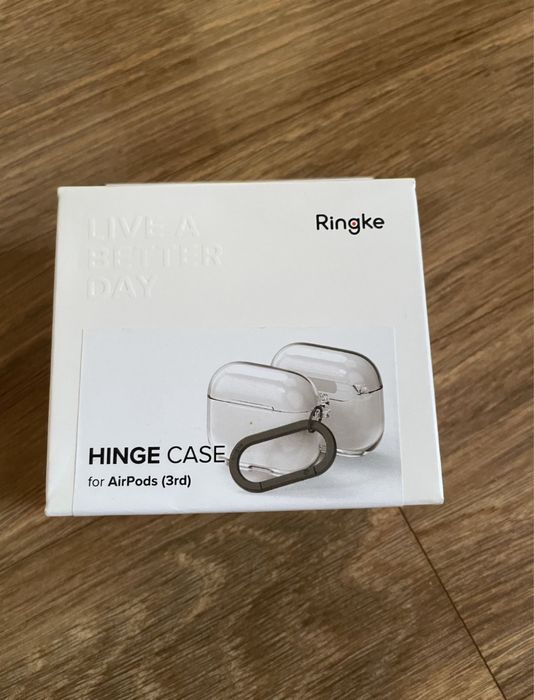 Чехол Case для навушників AirPods 3 Ringke onyx black