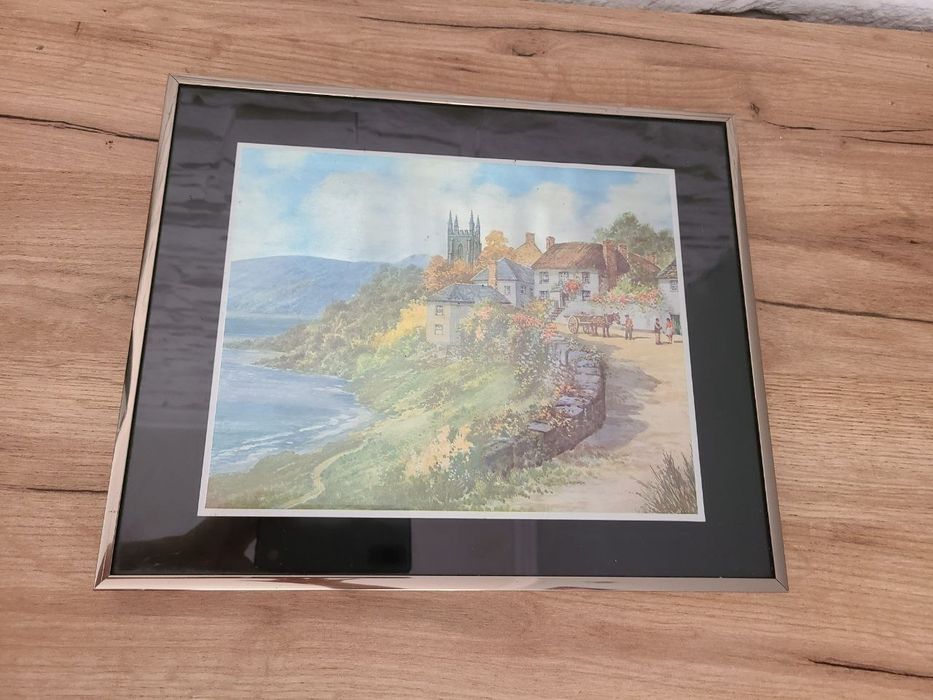 Картина в рамке из нержавеющей стали 35 х 30 см.