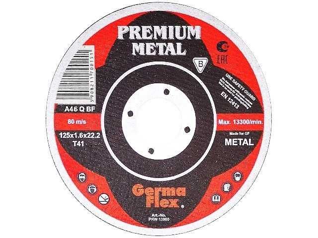 10x Tarcza tarcze do cięcia metalu stali 125x1.6 PREMIUM 125 x 1,6