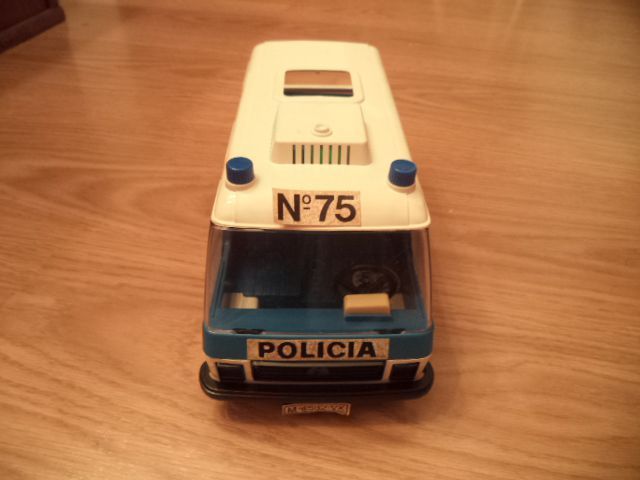 Carrinha de policia playmobil com caixa original 1977 Modelo 3253