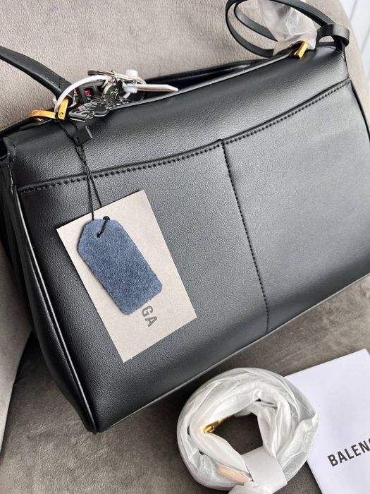 Женская сумка Balenciaga Rodeo Black кожа