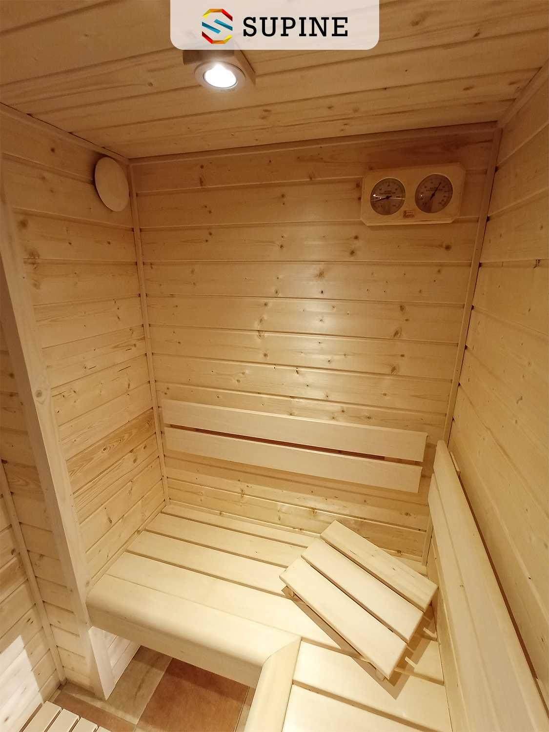 Sauna domowa drewniana kompletna kabina saunowa