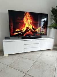 Movel de TV Lacado Branco Besta Burs Ikea 180cm