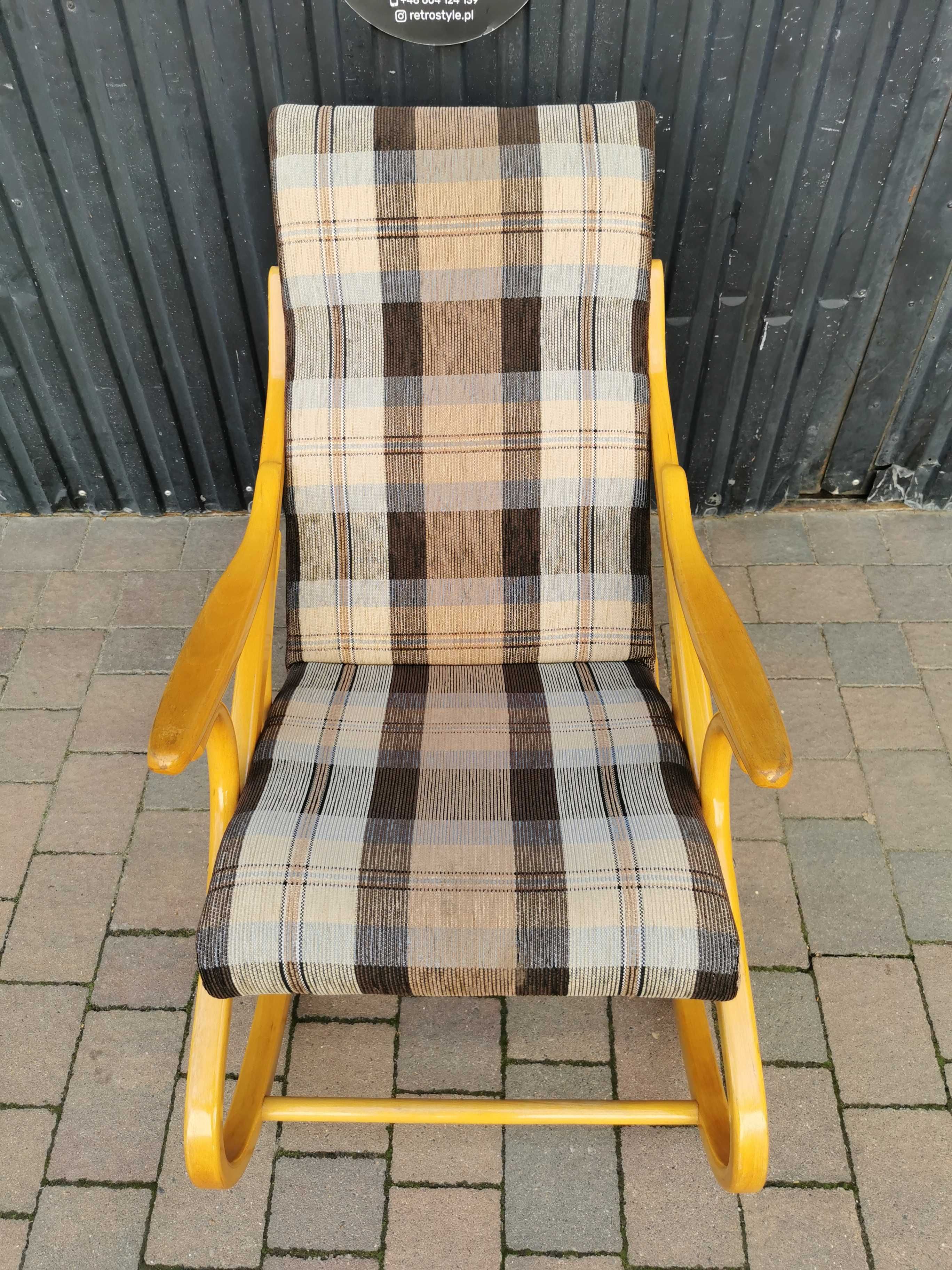 Fotel bujany TON (Thonet), Czechosłowacja '60 Design, RETRO