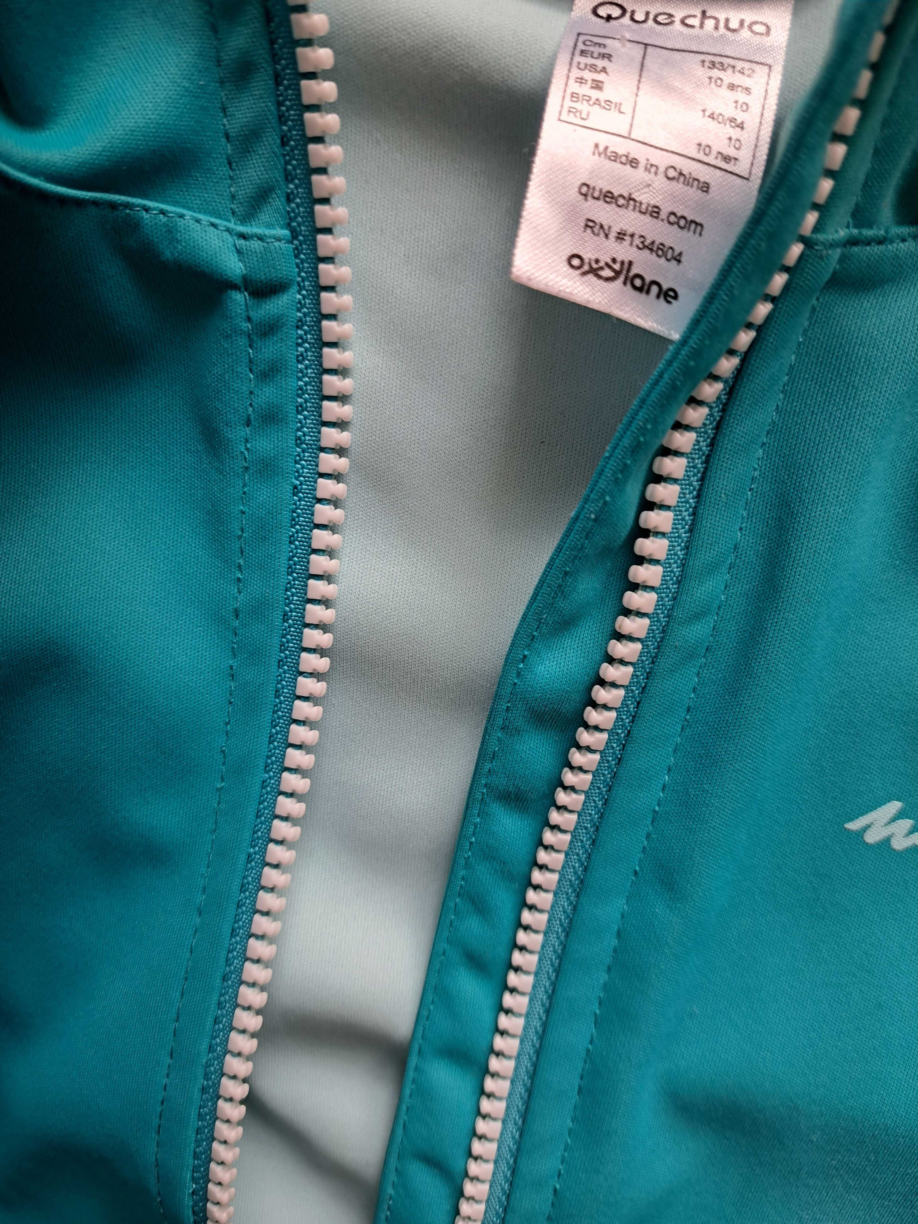Kurtka sportowa, rowerowa, bluza 100% poliester softshell quechua 134