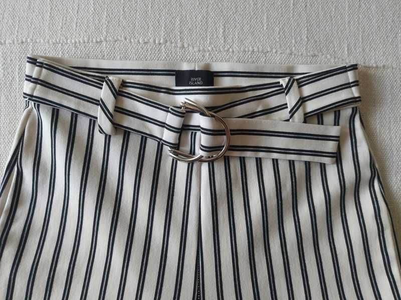 Spodnie w paski river island 32