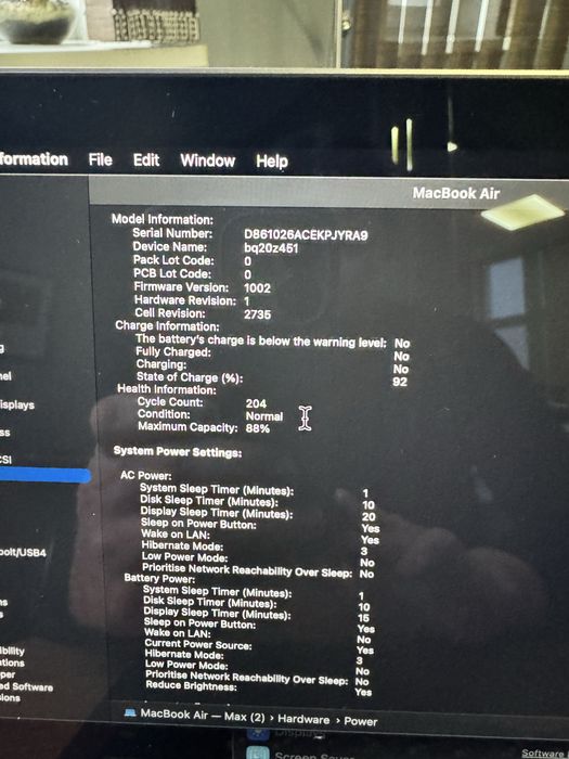 MacBook Air 13 M1 512gb