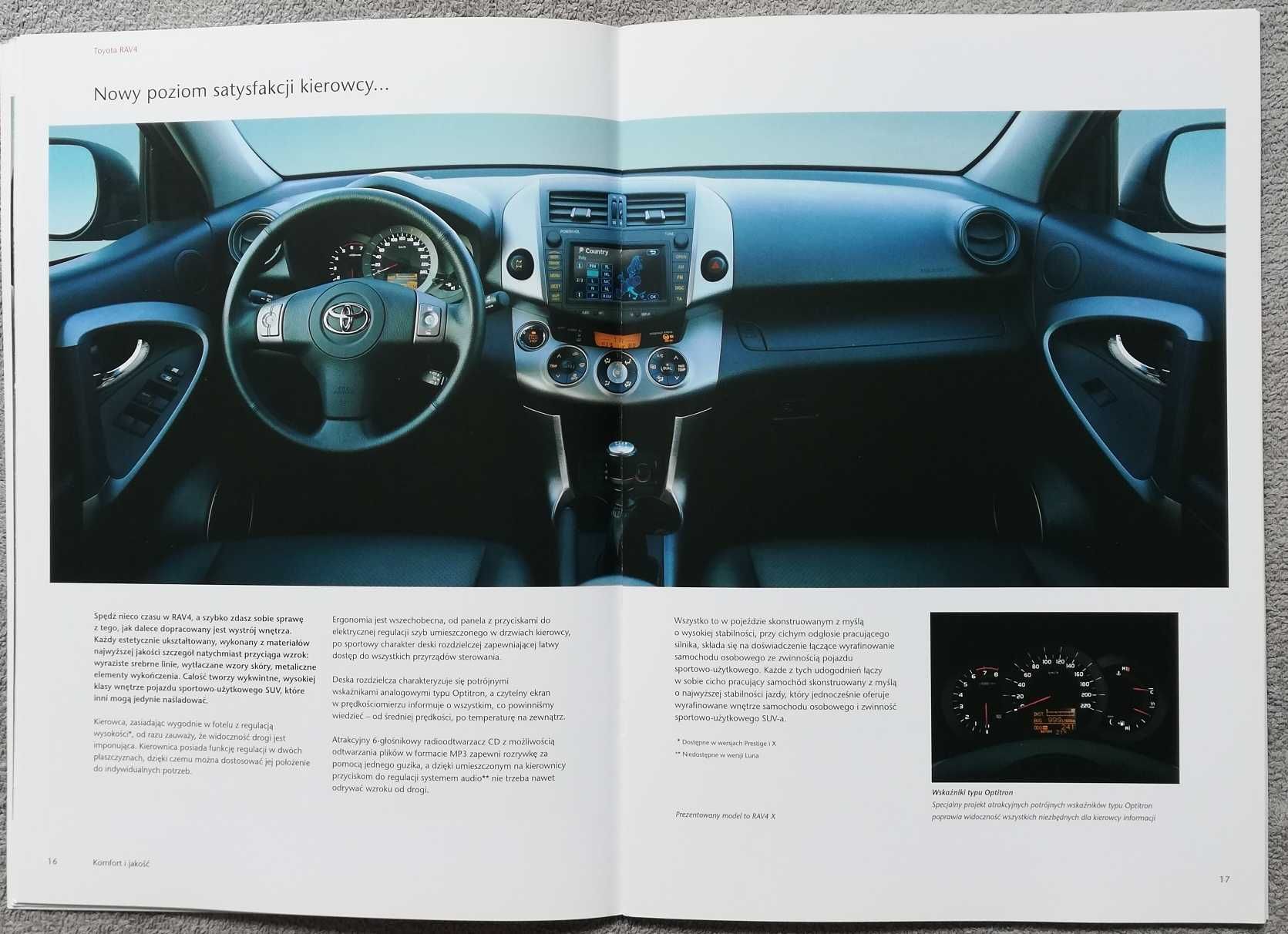 Prospekt Toyota RAV4 rok 2006