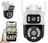 KAMERA IP DUAL ULTRA 6MP dwa obiektywy śledzenie ruchu podgląd na tel