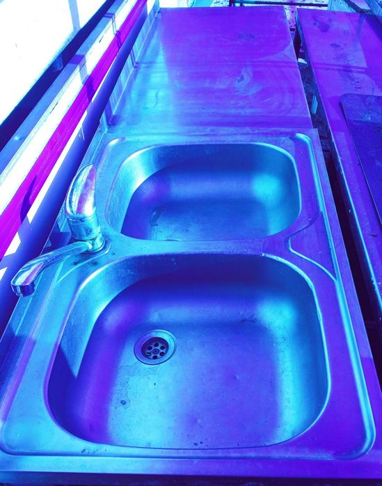 Мойка двойна із столом