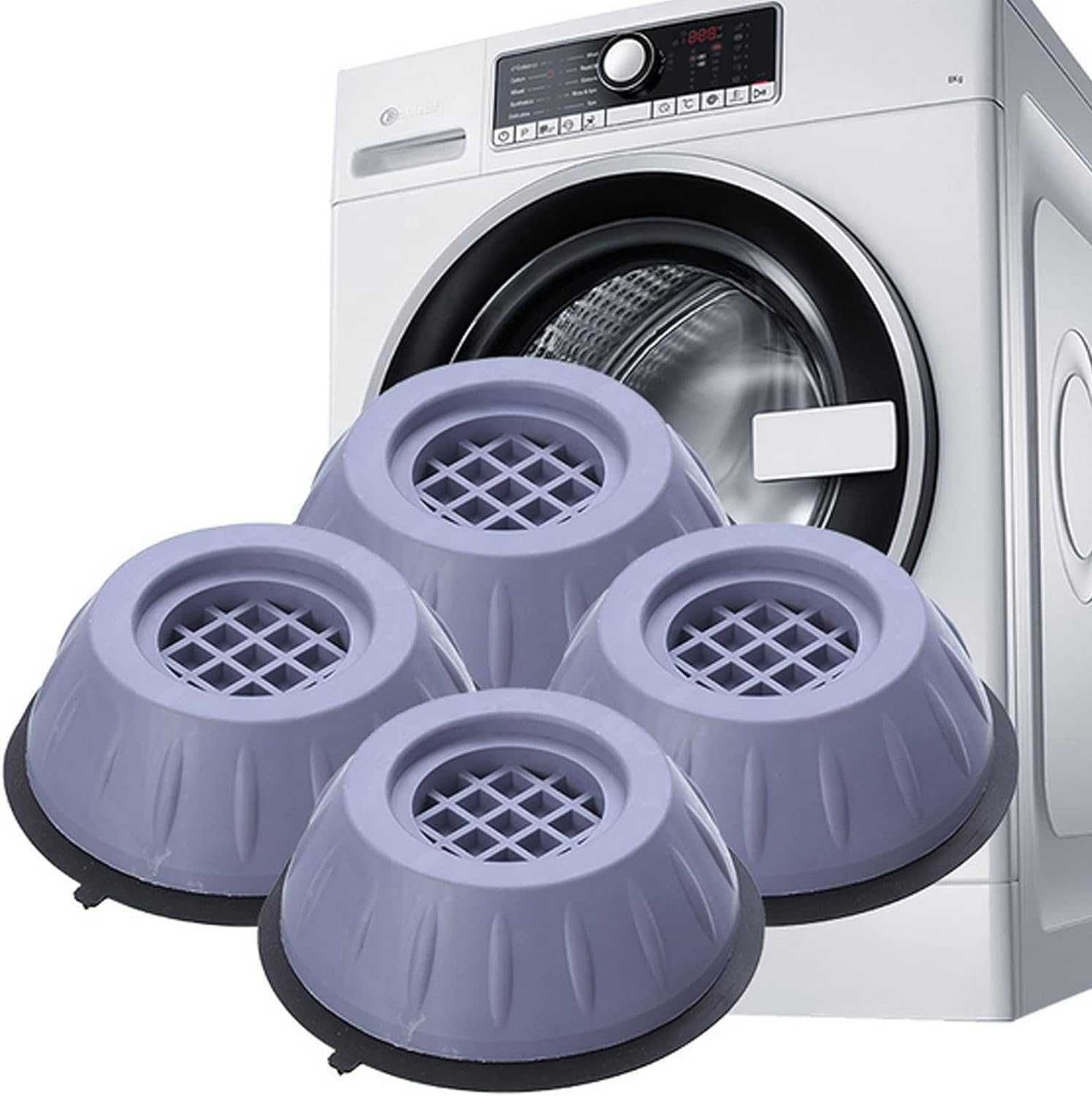 4 Amortecedores de vibração para máquina de lavar, almofadas