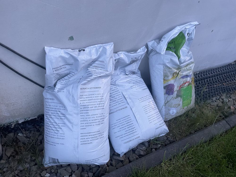 Piasek do piaskownicy 20kg - 6 worków