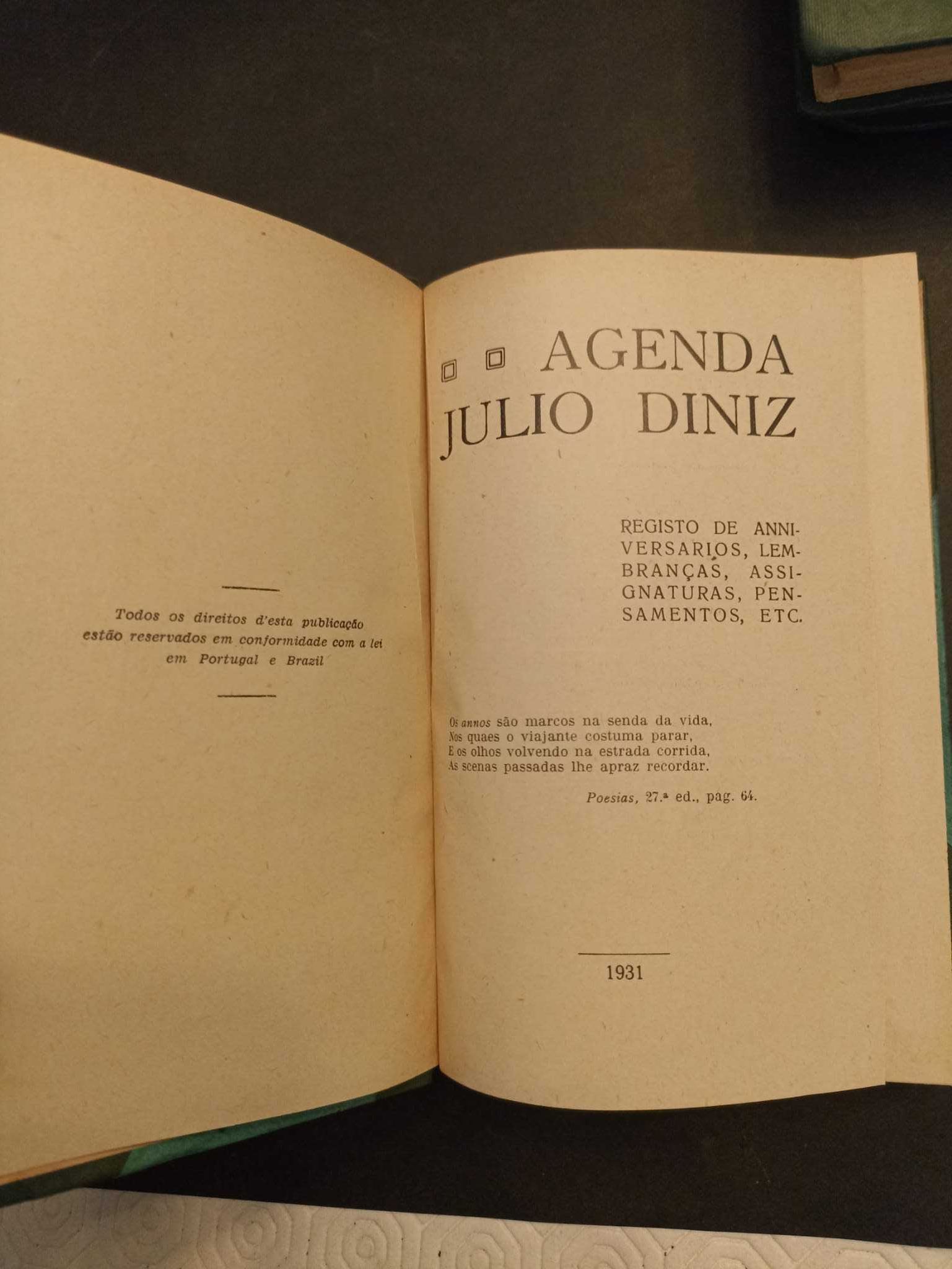 Livros Julio Diniz - edições antigas - anos 30
