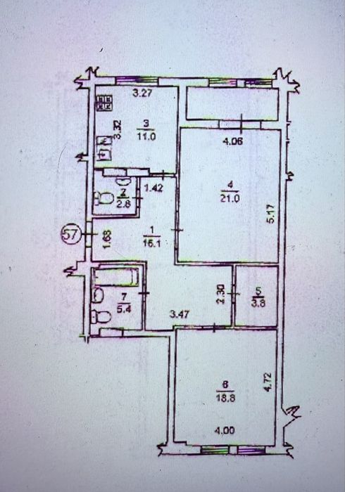 Продаю квартиру Шота Руставелі 44 2к центр 86 кв.м.