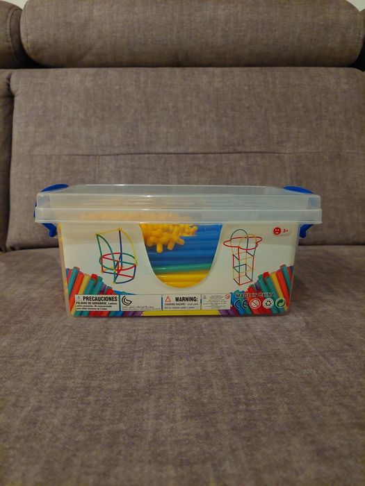 Klocki słomki 190 sztuk w pudełku