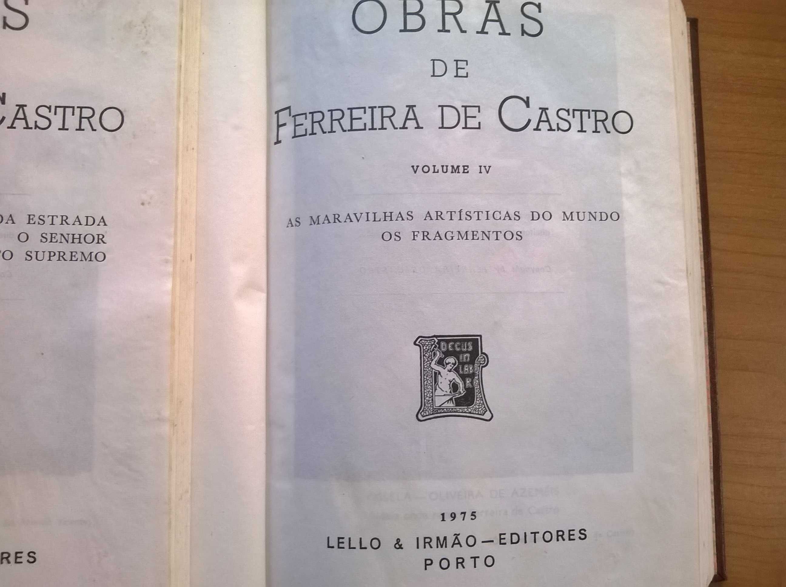 Obras completas de Ferreira de Castro (4 vols) - Ferreira de Castro