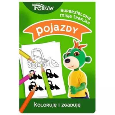 Trefliki. Koloruję i zgaduję Pojazdy