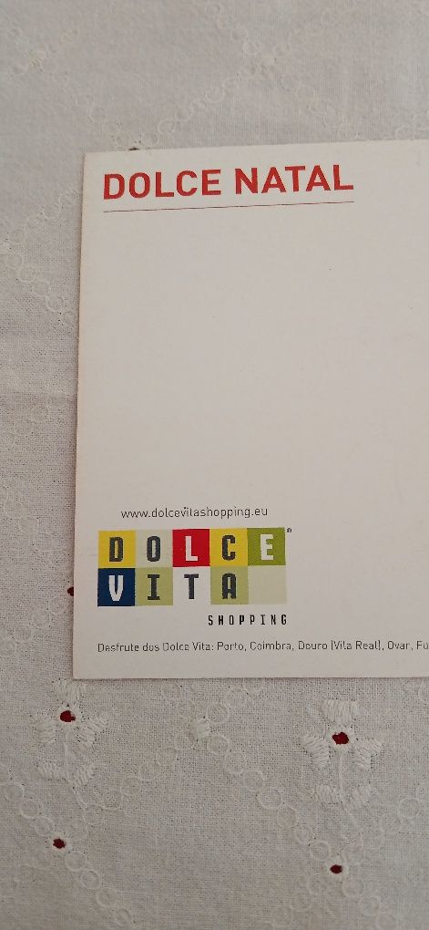 Postal com poema de Natal, novo
