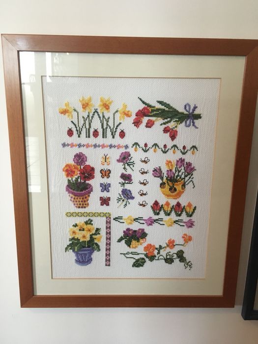 Quadros hordados a mão