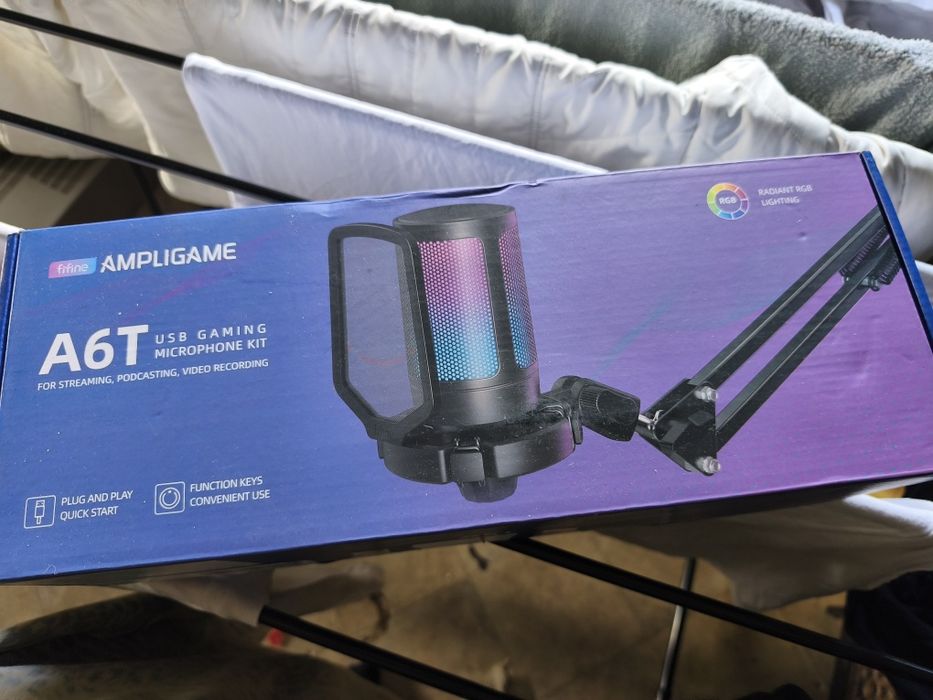 Mikrofon Fifine A6T Pojemnościowy Studyjny Statyw Gamingowy USB Plug &