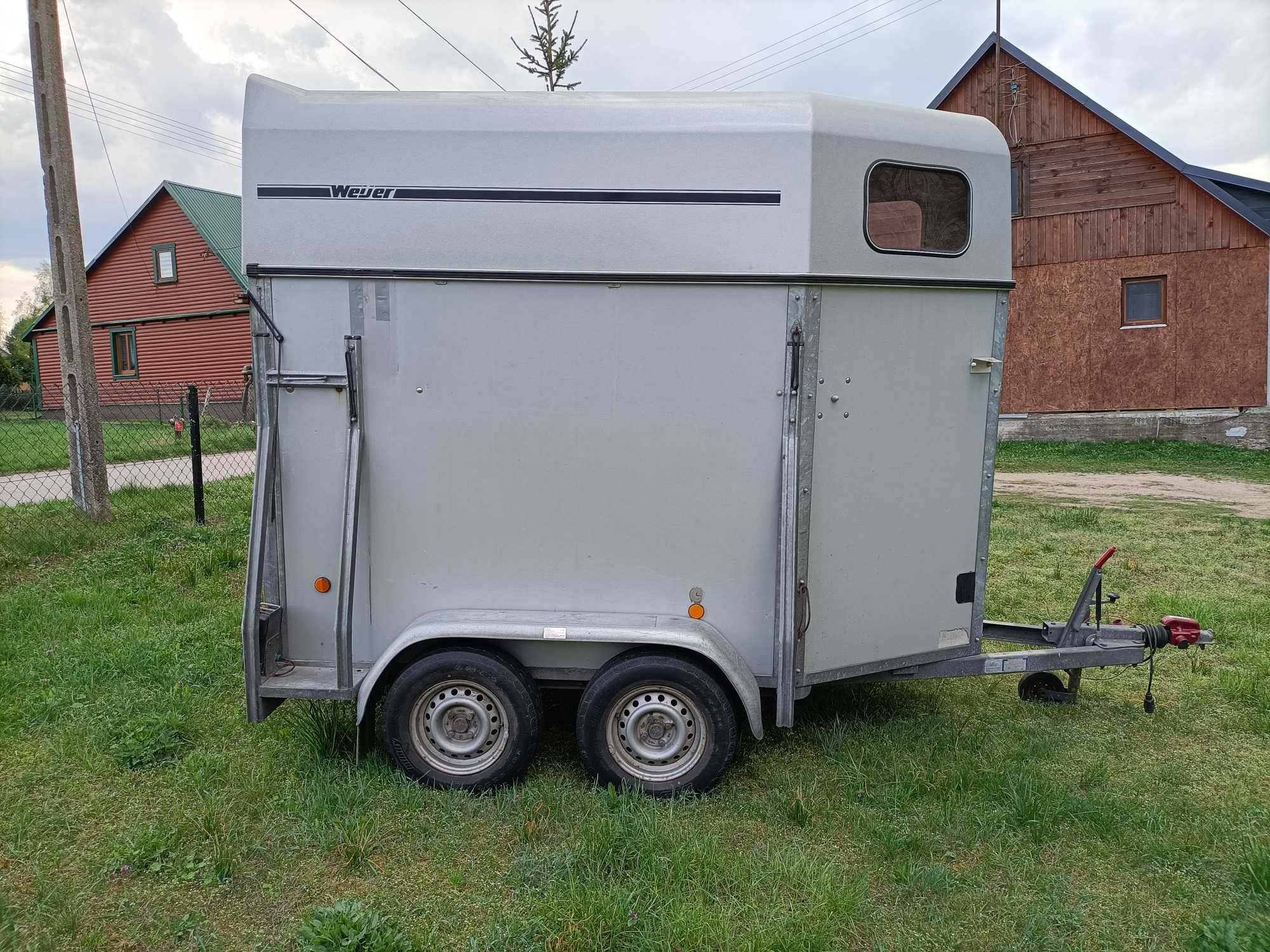 Przyczepa konna, 1,5 konia. 1600 DMC. Weijer. Zarejestrowana w PL.