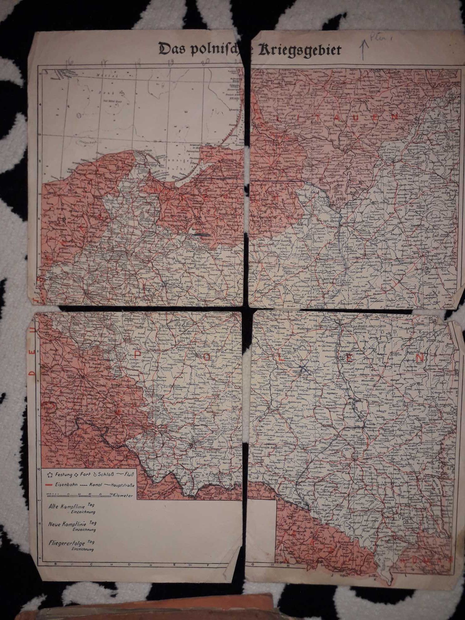 Atlas Niemiecki 1942 Skandynawia 1939 Mapa Polski